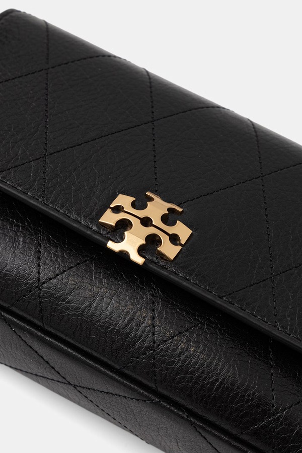Сумка крос-боді жіноча шкіряна Tory Burch Charlie колір чорний фото 4