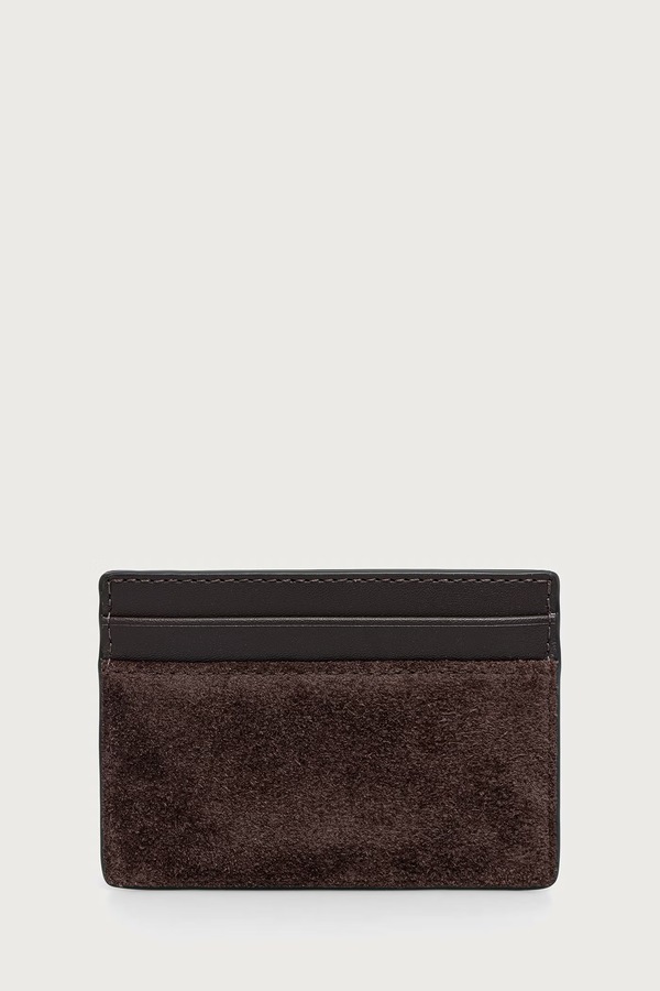 Чохол для карток чоловічий шкіряний Michael Kors MASON колір коричневий