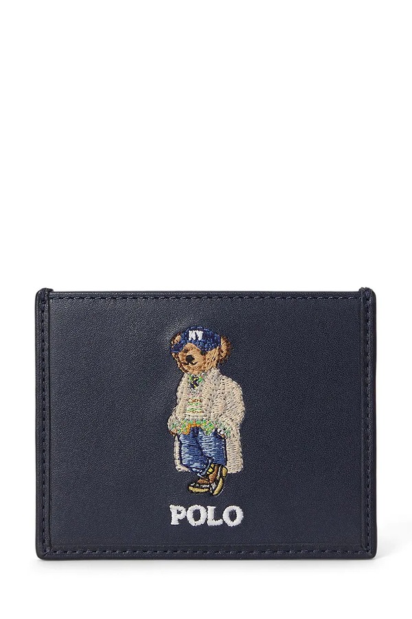 Гаманець жіночий шкіряний Polo Ralph Lauren колір темно-синій