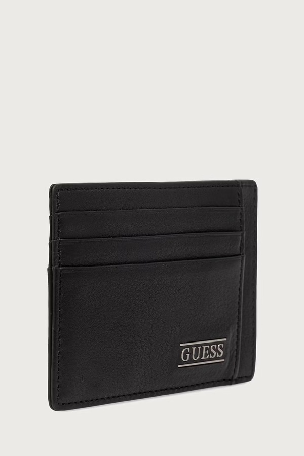 Чохол для карток чоловічий шкіряний Guess BOSTON колір чорний