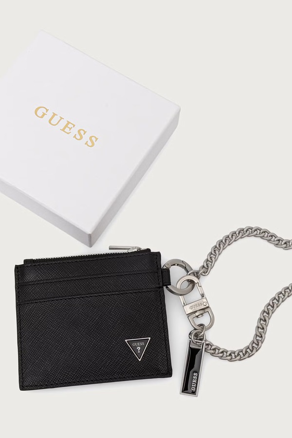 Гаманець чоловічий шкіряний Guess MILANO колір чорний фото 4