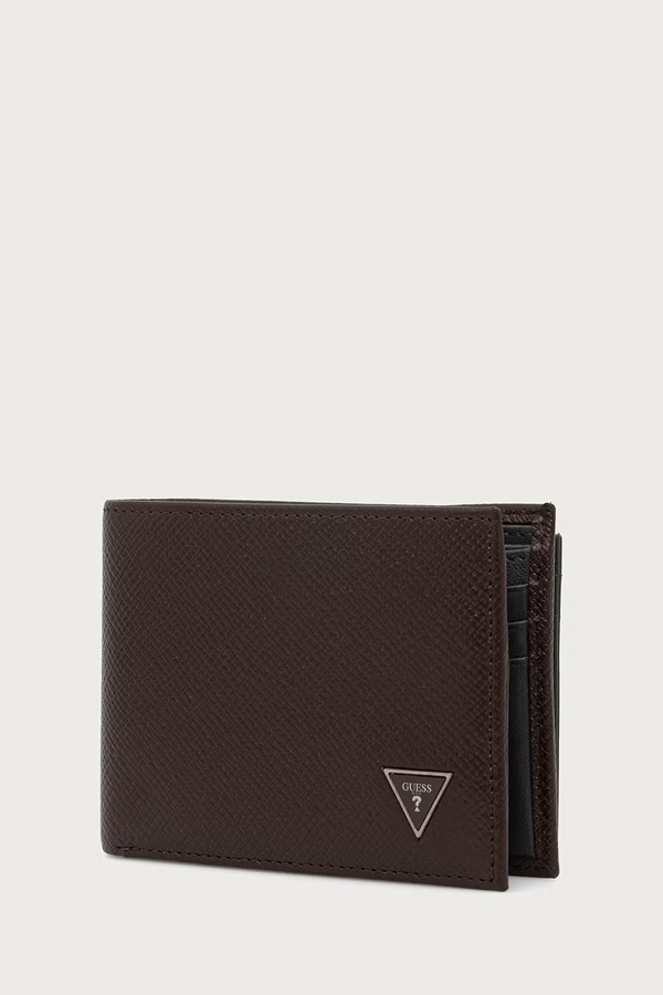 Кошелек мужской кожаный Guess MILANO цвет коричневый фото 2