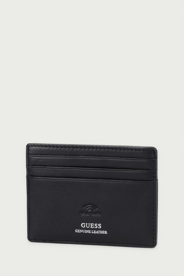 Чохол для карток чоловічий шкіряний Guess BOSTON колір чорний