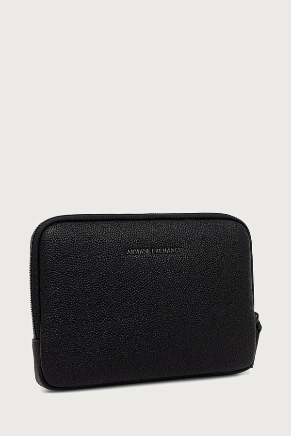 Сумка чоловіча зі штучної шкіри Armani Exchange колір чорний