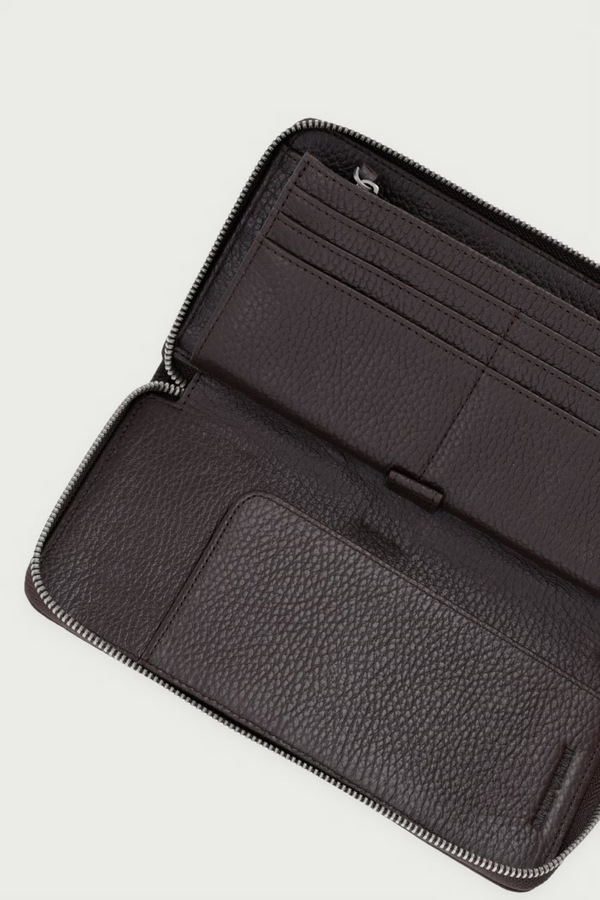 Гаманець чоловічий шкіряний Emporio Armani колір коричневий фото 2