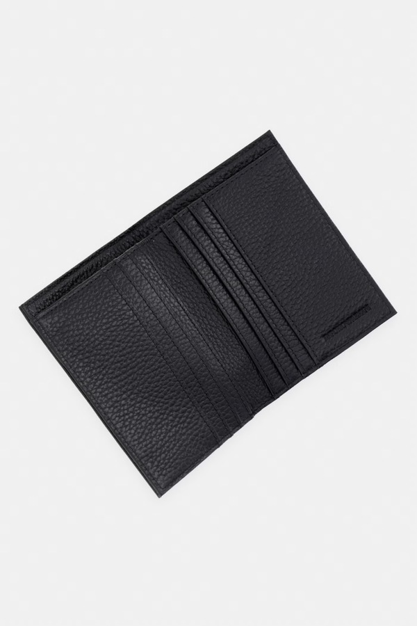Кошелек мужской кожаный Emporio Armani цвет черный фото 2