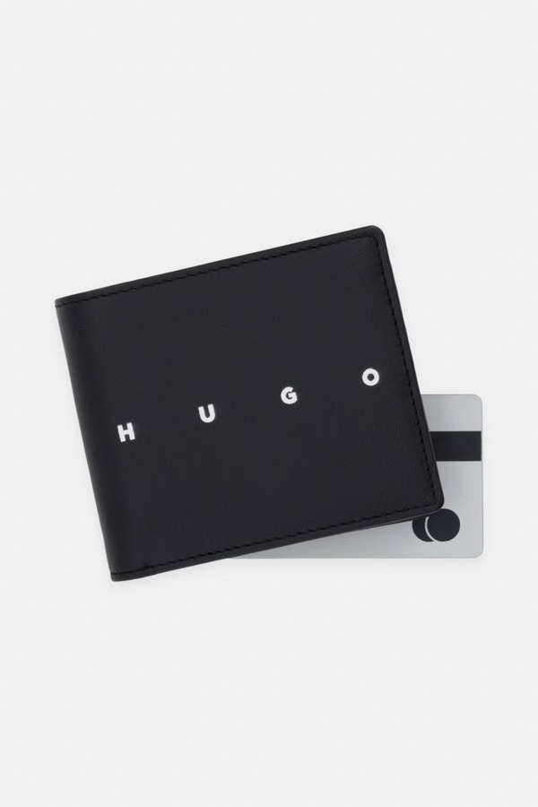 Гаманець чоловічий шкіряний HUGO REHX_4cc Coi колір чорний фото 4