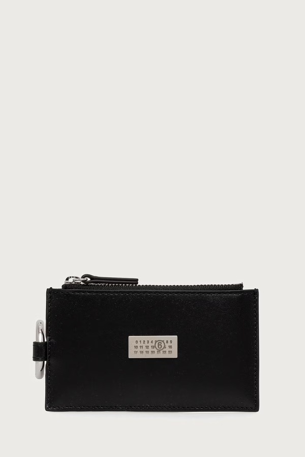 Гаманець шкіряний MM6 Maison Margiela колір чорний