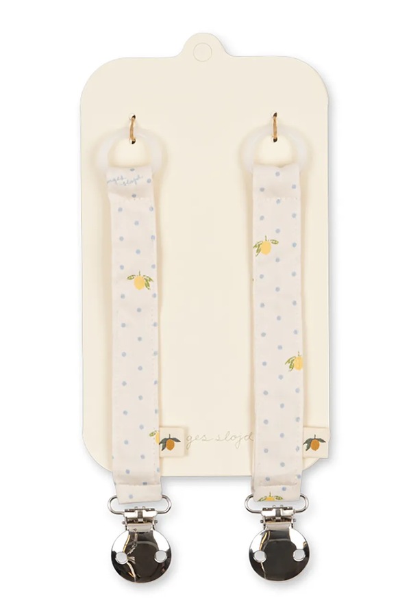 Для немовлят Konges Sløjd 2 PACK PACIFIER STRAP колір бежевий