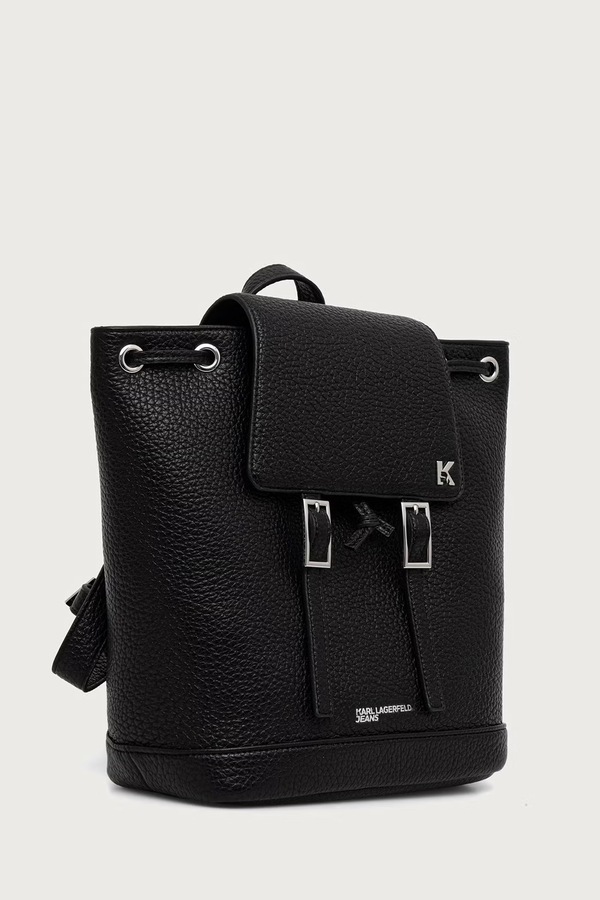 Рюкзак жіночий зі штучної шкіри Karl Lagerfeld Jeans колір чорний