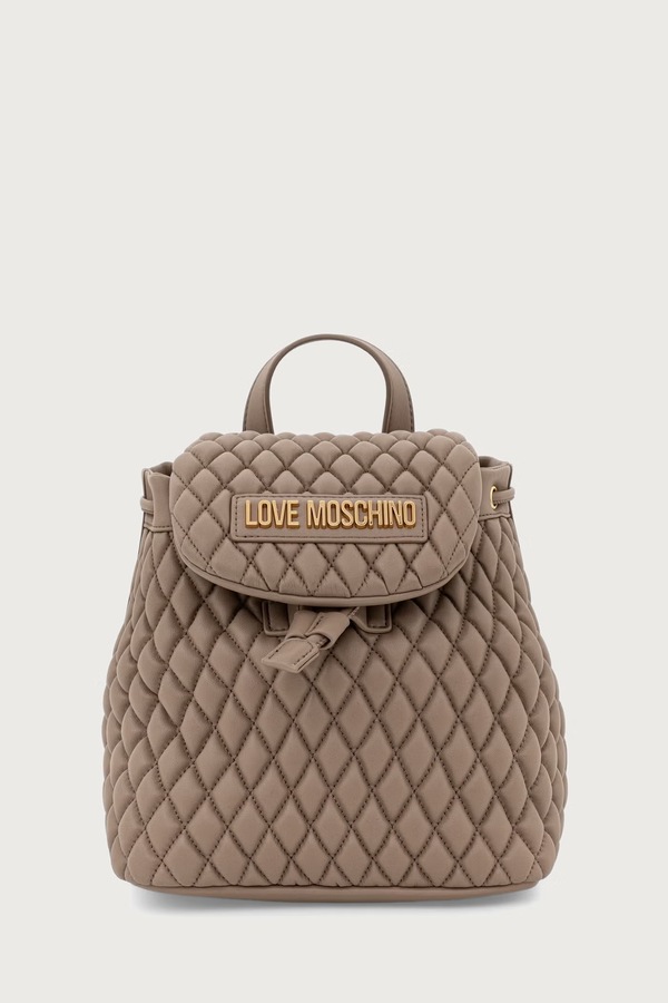 Рюкзак жіночий зі штучної шкіри Love Moschino колір бежевий