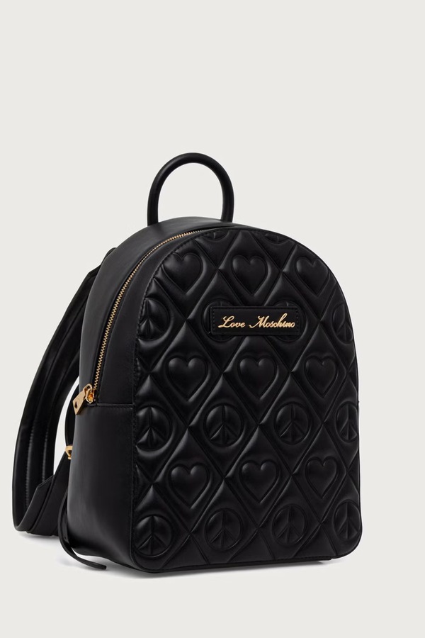 Рюкзак жіночий зі штучної шкіри Love Moschino колір чорний
