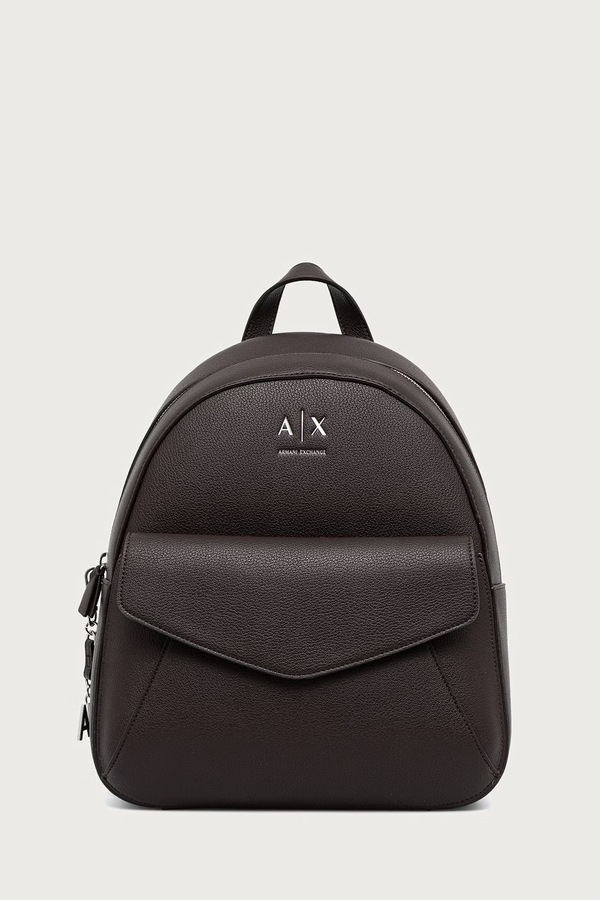 Рюкзак жіночий зі штучної шкіри Armani Exchange колір коричневий