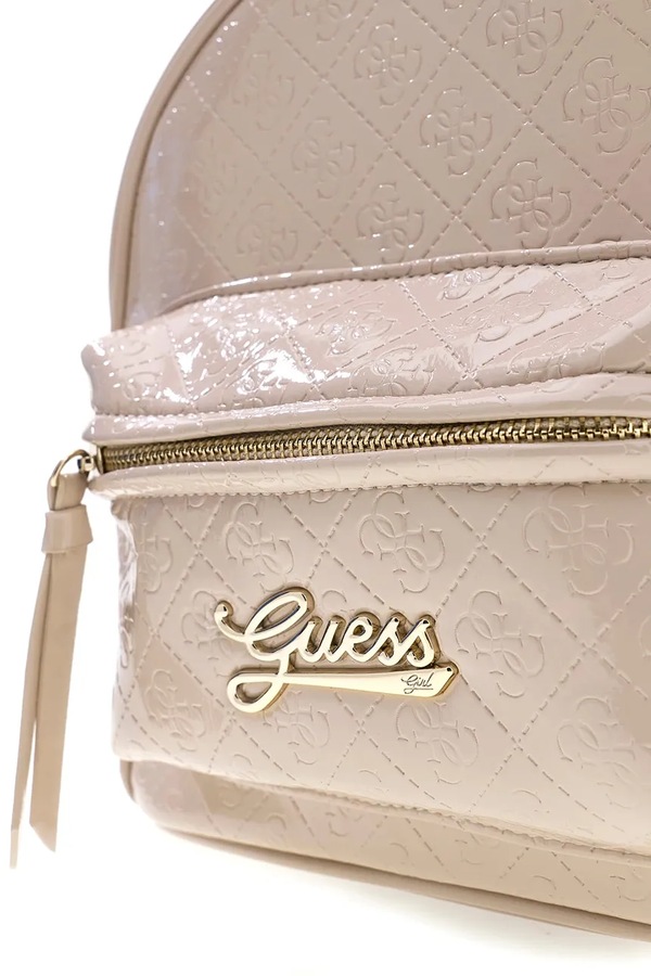 Рюкзак дитячий зі штучної шкіри Guess колір бежевий фото 2