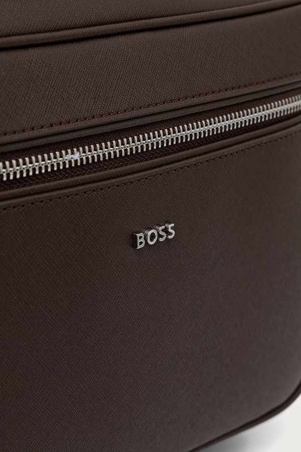 Рюкзак чоловічий шкіряний BOSS Northon_Backpack колір коричневий фото 4