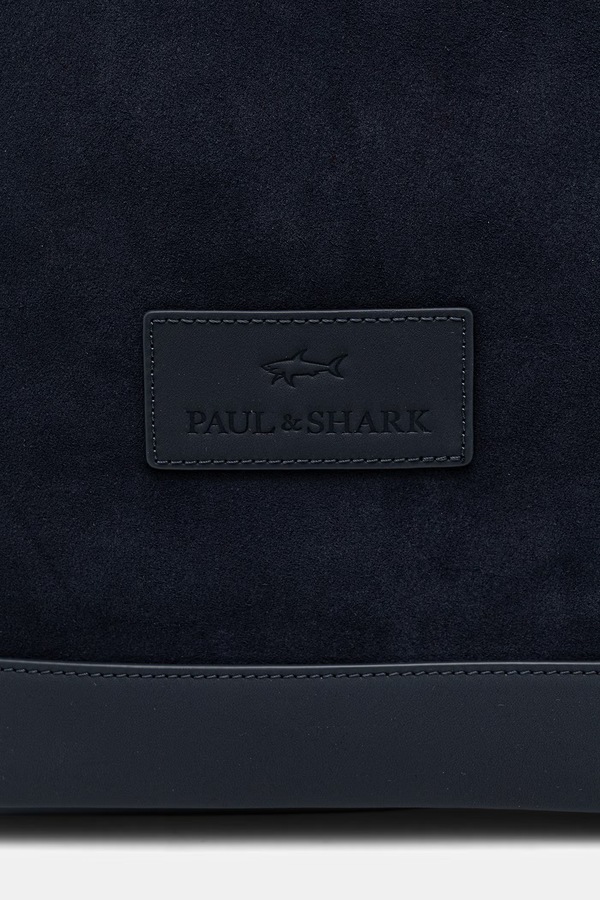 Рюкзак чоловічий шкіряний Paul&Shark колір темно-синій фото 2
