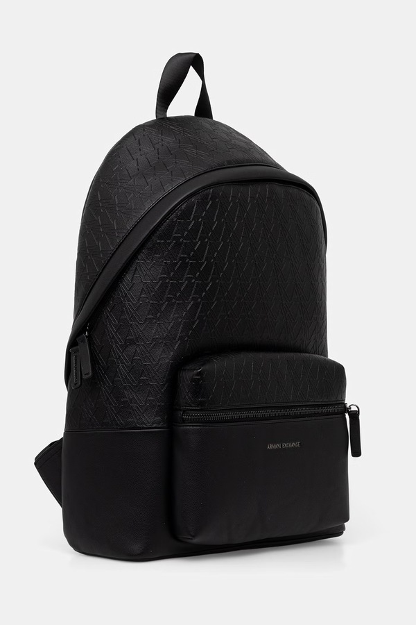 Рюкзак чоловічий зі штучної шкіри Armani Exchange колір чорний