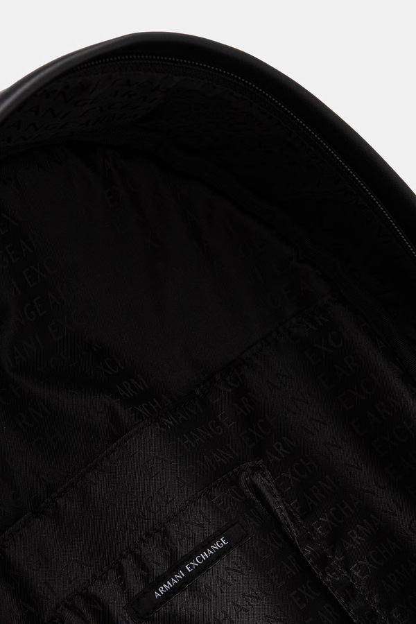 Рюкзак чоловічий зі штучної шкіри Armani Exchange колір чорний фото 4