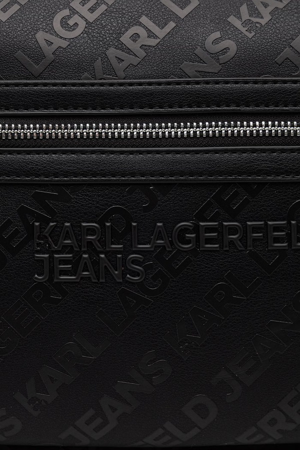 Рюкзак чоловічий зі штучної шкіри Karl Lagerfeld Jeans колір чорний фото 4