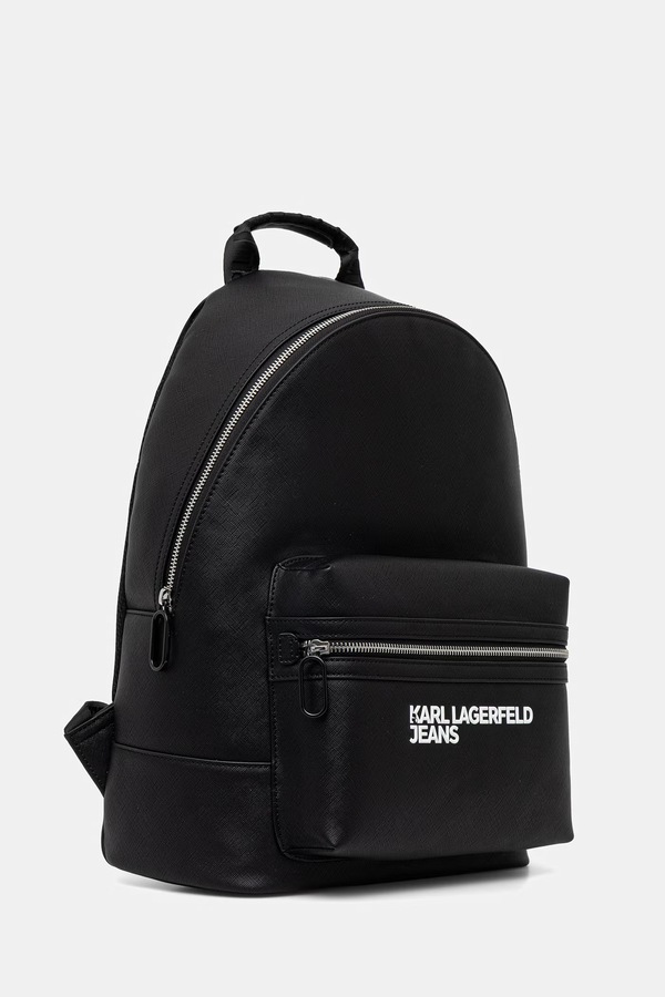 Рюкзак чоловічий зі штучної шкіри Karl Lagerfeld Jeans колір чорний
