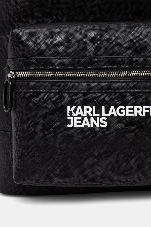 Рюкзак чоловічий зі штучної шкіри Karl Lagerfeld Jeans колір чорний фото 4