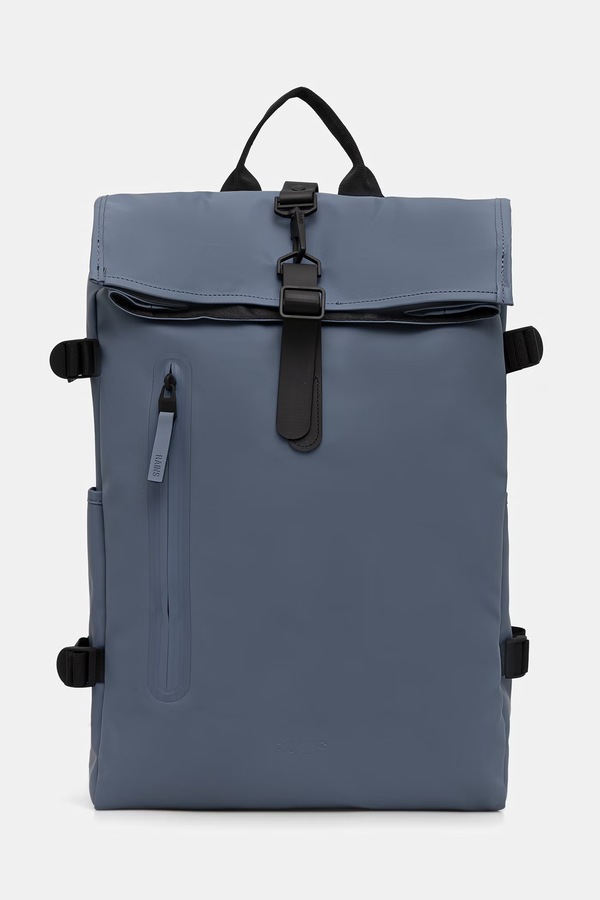 Рюкзак Rains Rolltop Rucksack Large W3 цвет голубой