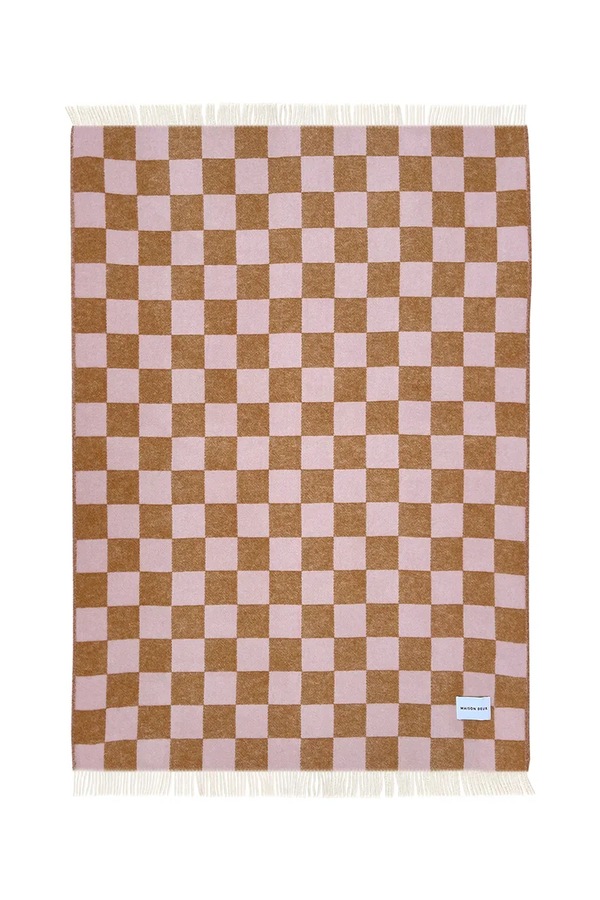 Ковдра вовняна Maison Deux Checkerboard 130 x 200 cm