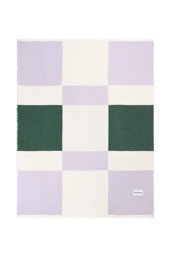 Ковдра бавовняна Maison Deux Check Bold 140 x 180 cm колір барвистий
