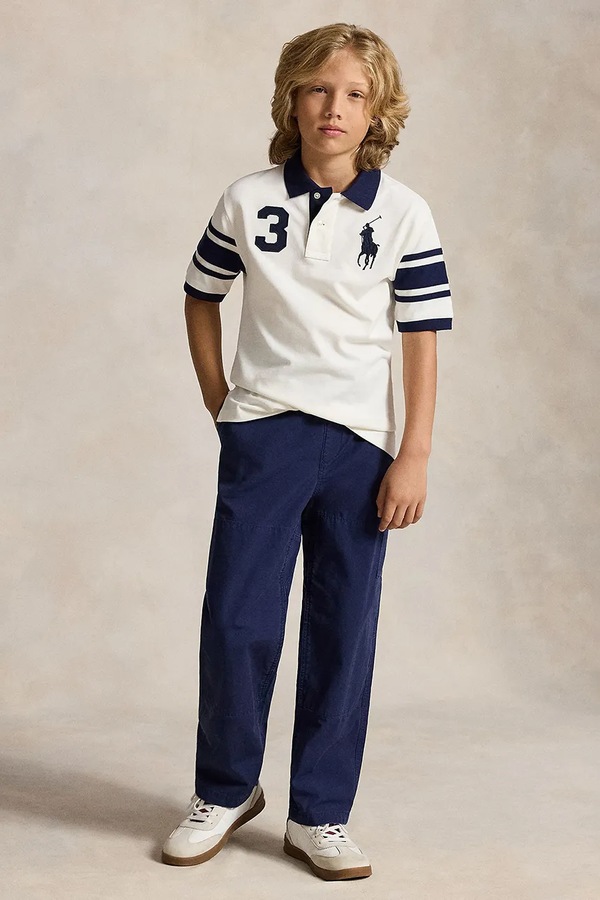 Поло дитяче бавовняне Polo Ralph Lauren колір білий фото 3
