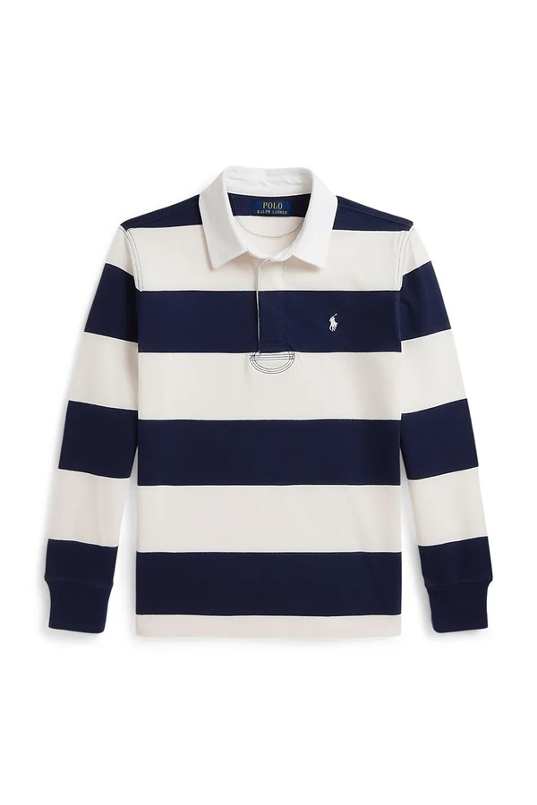 Поло дитяче бавовняне Polo Ralph Lauren колір темно-синій