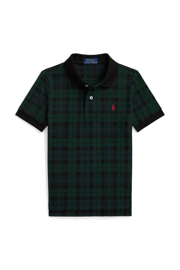 Поло дитяче бавовняне Polo Ralph Lauren колір чорний