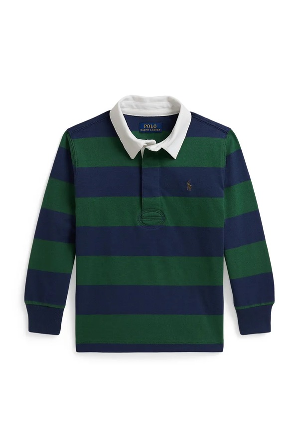 Поло дитяче бавовняне Polo Ralph Lauren колір зелений