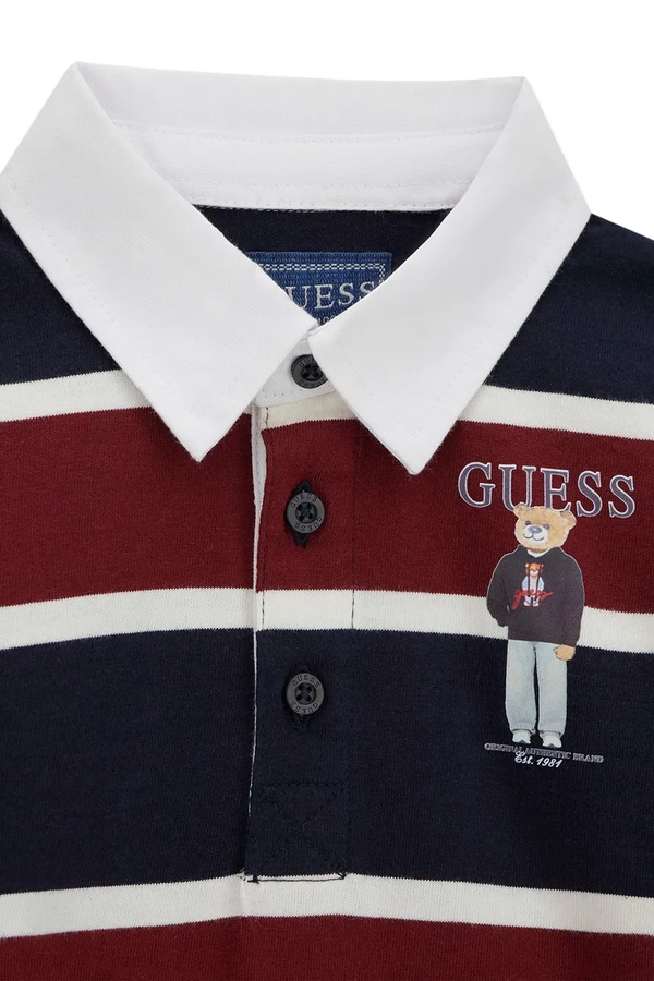 Лонгслив детский хлопковый Guess цвет темно-синий фото 2