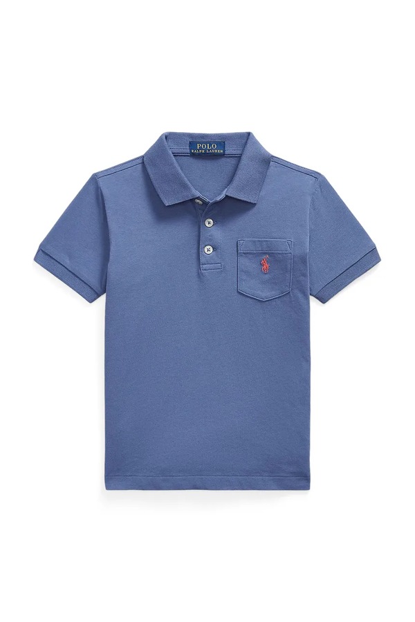 Поло дитяче бавовняне Polo Ralph Lauren колір темно-синій фото 2