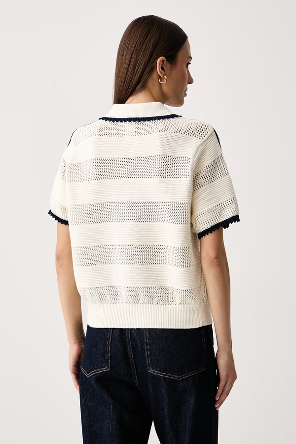 Поло жіноче бавовняне adidas Originals Resort колір бежевий фото 3