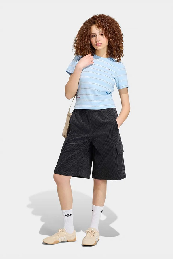 Поло жіноче бавовняне adidas Originals Resort колір блакитний фото 2