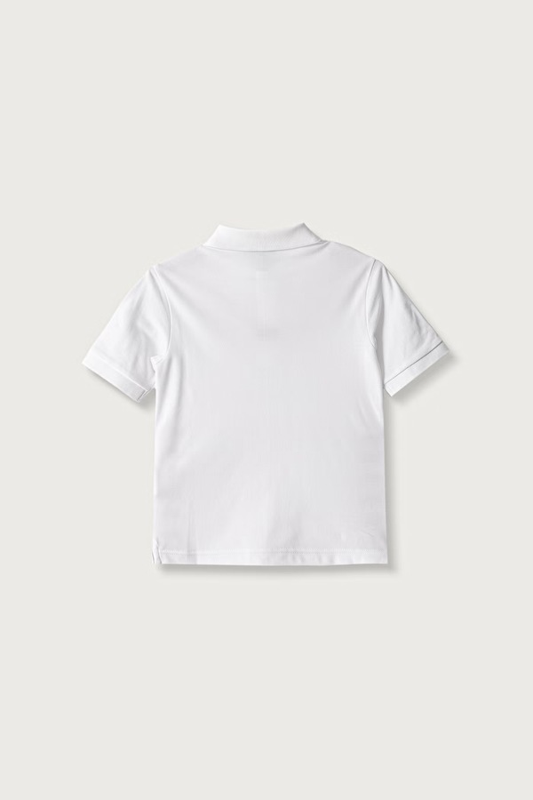 Поло детское хлопковое United Colors of Benetton цвет белый