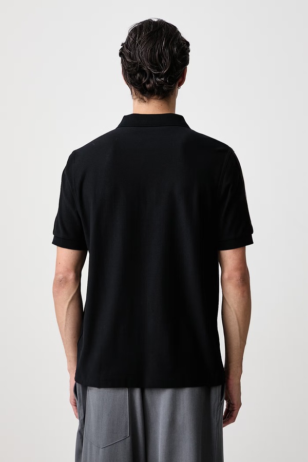 Поло мужское хлопковое Fred Perry цвет черный фото 2