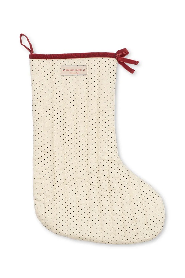 Різдвяна шкарпетка дитяча бавовняна Konges Sløjd CHRISTMAS STOCKING колір бежевий фото 2