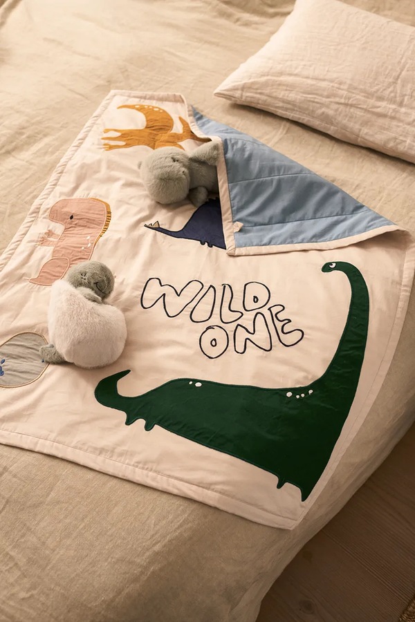 Ігровий килимок дитячий Liewood Bernet Dino Plush Activity Blanket колір бежевий фото 3