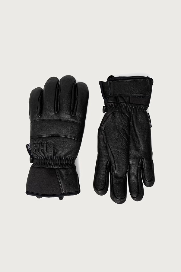 Гірськолижні рукавиці жіночі шкіряні Helly Hansen колір чорний