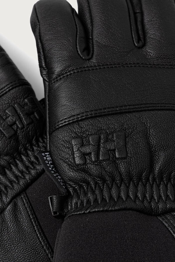 Гірськолижні рукавиці жіночі шкіряні Helly Hansen колір чорний фото 2