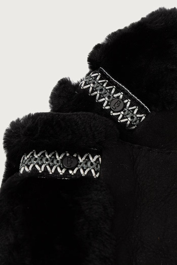 Рукавиці жіночі замшеві UGG колір чорний фото 2