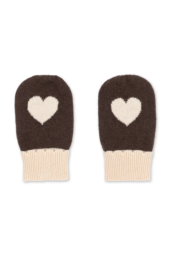 Рукавицы детские шерстяные Konges Sløjd COLLETTE MITTENS цвет коричневый