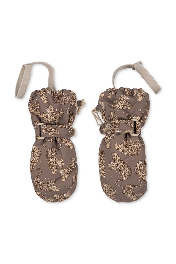 Рукавиці дитячі Konges Sløjd NOHR SNOW MITTENS PRINT колір коричневий