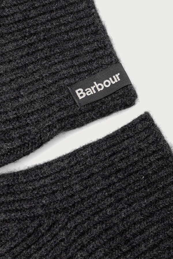 Рукавиці чоловічі вовняні Barbour колір сірий фото 2