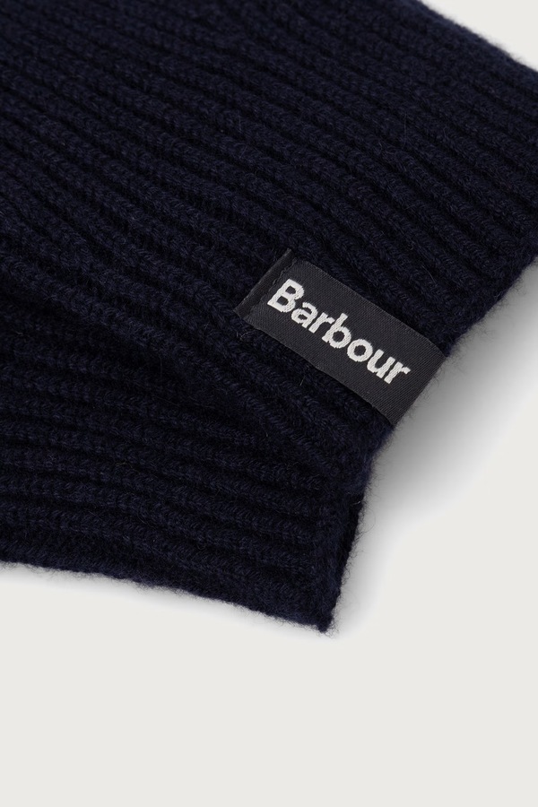 Рукавиці чоловічі вовняні Barbour колір темно-синій фото 2