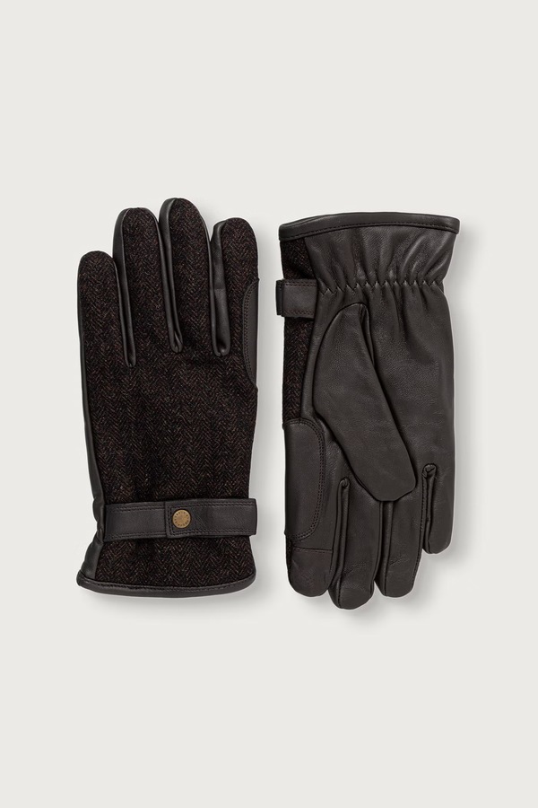 Рукавиці чоловічі Barbour колір коричневий