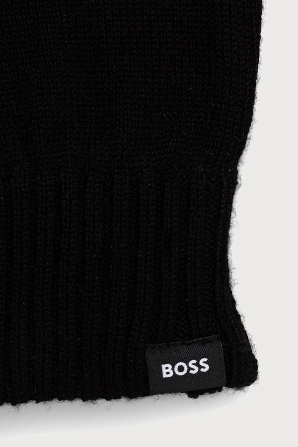 Рукавицы мужские из добавлением шерсти BOSS Falco_Gloves цвет черный