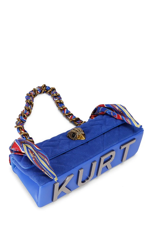 Сумочка жіноча замшева Kurt Geiger London KENSINGTON колір блакитний фото 2